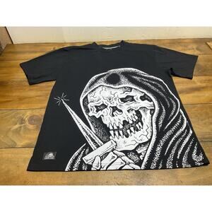 Lurking Class by Sketchy Tank Stay Sharp Graphic Black T-Shirt Large